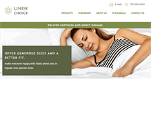 Tablet Screenshot of linenchoice.com